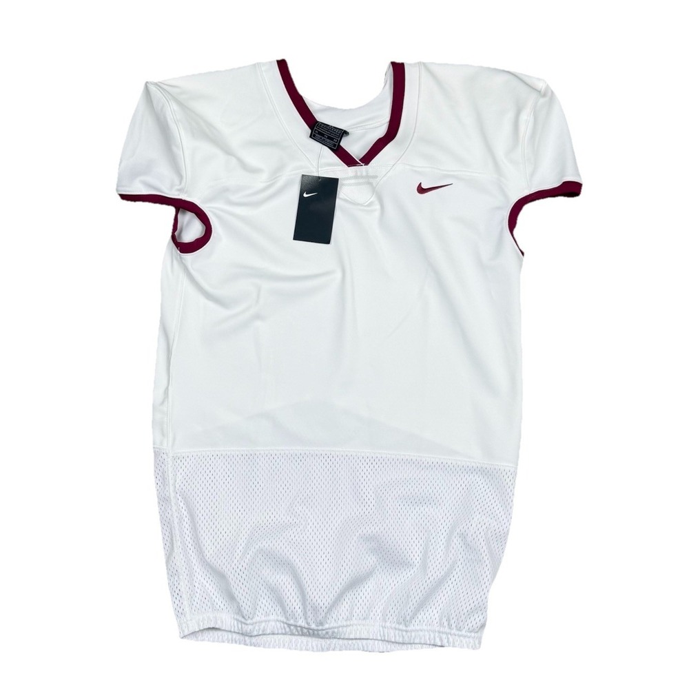 Nike Team Vapor Untouchable Jersey Men's XL White Maroon Vented AO4800 NWT - Picture 2 of 12